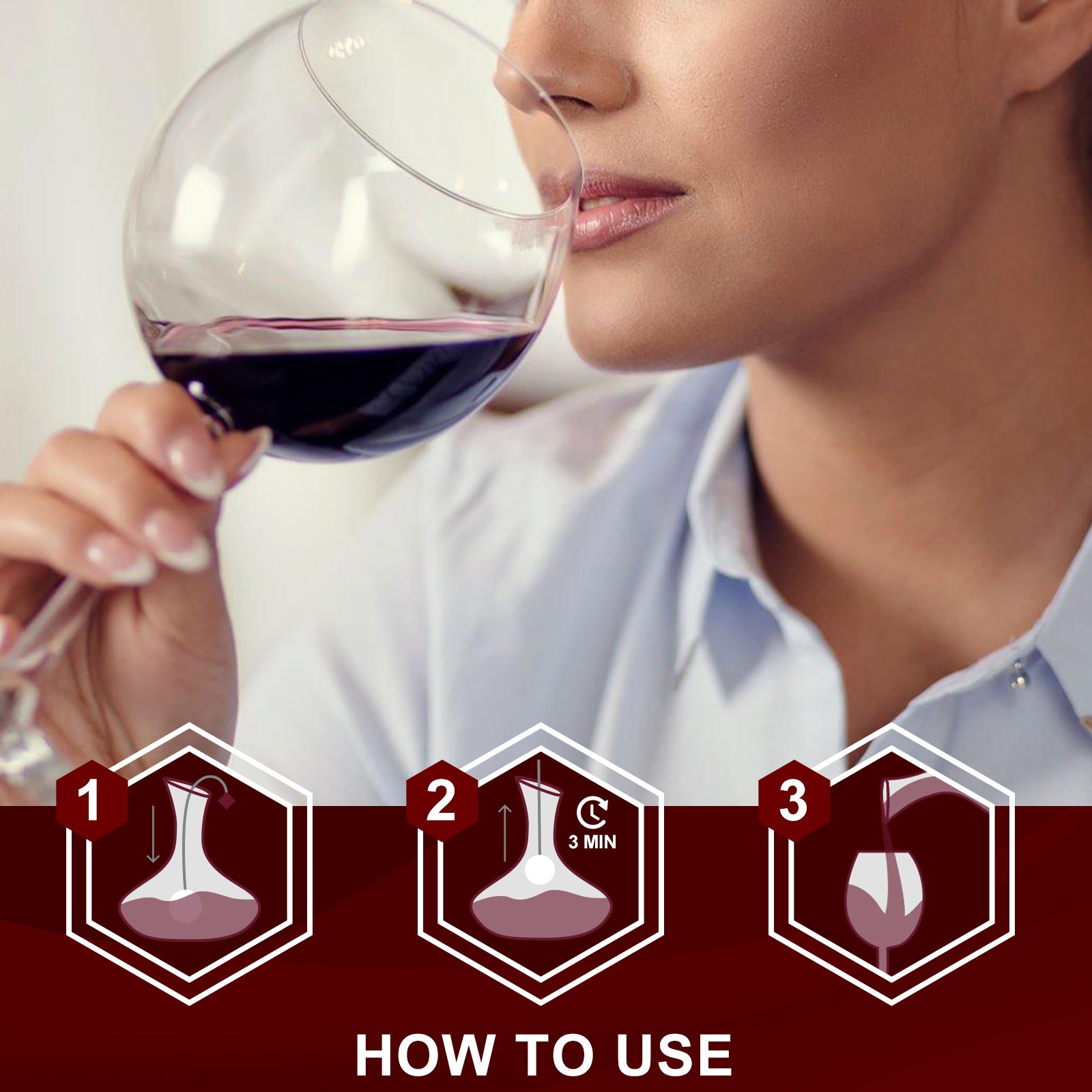 Wine Wand Wine Filters for Histamine and Sulfite Remover, the Wand Wine Purifier, Wine Wands Filters, for the Decanter(Pack of 4)