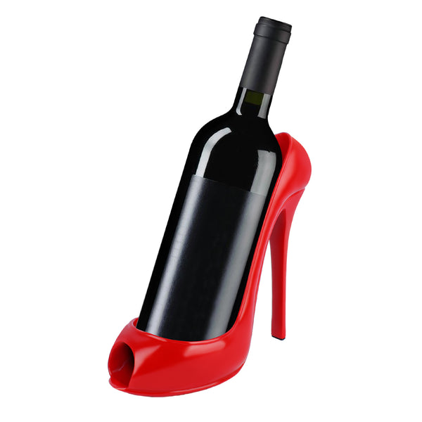 Clerona Wine Rack Holder，Shoe Wine Bottle Decorative，Single Wine Rack Display, Kitchen Home Bar Hotel